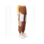 Eleven Paris Cozy Sherpa Fleece Cargo Jogger Pants ColorBlock PatchPocket Detail Photo 3