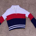 LA Hearts Cozy Red and White Teddy Jacket Photo 0