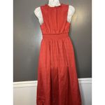 Old Navy Dress Womens XS Red Sleeveless V Neck Midi High Low Hem Cotton Summer Photo 6