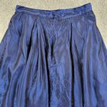 J.R. Nites by Caliendo Taffeta Maxi Skirt Womens 10 Blue Pleated A Photo 9