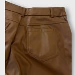 Brown Wide Leg Faux Leather Pants Size XS Photo 3