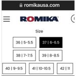 NEW Romika Red & Black‎ Sandals EU 37 Hook and Loop Closure Sling Back Shoes Size 6 Photo 10