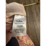 LULU'S Size M Island Imaginings Peach Floral Print Wide Leg Pleated Pants NWT Size M Photo 8