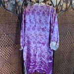 Vintage Purple and Cream Kimono with Gold Beading Size M Size M Photo 4