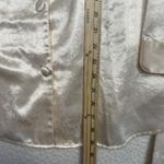 Victoria's Secret Pajama Set & Robe Womens Medium Ivory Satin Jacquard Floral M Photo 7