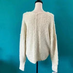 Free People beige white Serendipity V-Neck Sweater in size small Photo 7