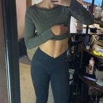 PacSun  PAC 1980 Whisper Active Side Slit Crossover leggings navy blue Photo 1