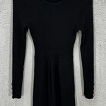 Romeo + Juliet Couture  Knit Dress Large Black Mini Whimsigoth Edgy Office Siren Photo 0