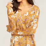 Show Me Your Mumu Cliffside V-Neck Floral Sweater M Fliritin Floral Photo 0