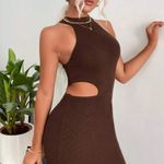 📷NWT, Lavishly Paris Women’s Cut Out Sun Dress Brown Size M Photo 6