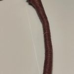 Vintage Handmade Maroon Statement Costume Jewelry Necklace Brass Pendant Photo 9