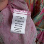 Easel Boho Ikat Butterfly Sleeve Tunic Top Medium Multicolor Festival Colorful Pink Photo 6