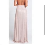 Show Me Your Mumu  Magic Mauve Glitter‎ Luna Halter Dress in Champagne Pink Small Photo 2