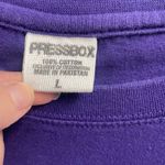 Pressbox  LSU Louisiana State Jersey Tee Long Sleeve Large Tiger College Game Day Photo 2