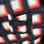 LuLaRoe NWT Caroline Cardigan Black Orange White Plaid Hacci Size Large Photo 3