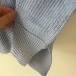 Aerie  light blue Crewneck ribbed knit oversized relaxed fit cotton sweater xs Photo 2