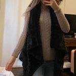 Jolt Black Fur Vest Photo 0