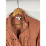 Nine West Cargo Zip Up Jacket in Cinnamon Orange Size medium Photo 2