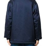 Alexander Wang T by water resistant oversized navy satin bomber jacket size L Photo 21