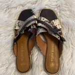 Tory Burch Delaney Crisscoss Flat Slide
Sandals Womens Size 9.5 Leather Logo Photo 3