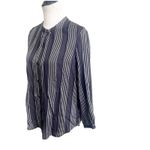 Rails  Elouise Segrada Stripe Button Down Blouse Black White Size Small NWT Photo 1