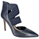 Vince Camuto  Womens Charcoal Black Cross Bands Nigel Stiletto Pumps 8M Photo 0