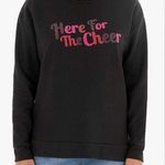Holiday Time NWT Women's Black "Here For The Cheer" Christmas Crew Sweatshirt XXL (20) Photo 0