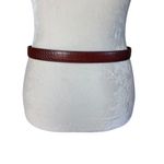 Ralph Lauren Lauren  women's brown leather alligator embossed belt Photo 2