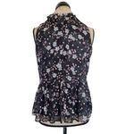 Loft Womens Blouse Sz Small Petite Ruffle Cottagecore Boho Bohemian Garden Party Photo 2