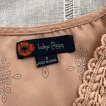 indigo. Poppy dusty pink peasant blouse. Photo 2