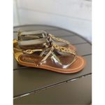 Coach NWT Sieannah Snake Print Leather Thong sandals 11B Photo 3