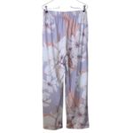 Beyond This Plane  Lavender Floral Pull On Pants Pockets Elastic Waist Stretchy Photo 4