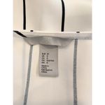 H&M  Vertical Stripe Blouse US 0 | Women’s Small White Black Pattern Photo 2
