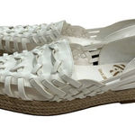 Sam & Libby  Women's Shoes White Beige 8‎ Asha Platform Espadrille Fisherman Flat Photo 0