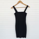 Bozzolo  Black Ribbed Bodycon Dress Size Small Photo 81