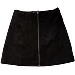 Aritzia Wilfred Free By  Black Suede Mini Skirt Size 6 Photo 0