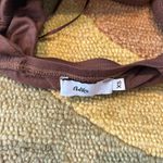 Adika Brown Cropped Wire Corset Style Tank Top Tie sleeves Size XS Photo 2