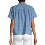 Madewell  Denim Splitneck Top Size XS Photo 1