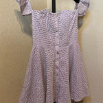 Gianni Bini GB pastel lavender crochet off the shoulder dress sz Medium Photo 0