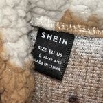 SheIn Teddy Bear Cropped Fluffy Sweatshirt Hoodie Size Large Photo 2