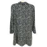 Ocean Fashion New OVS Women's Button Front Midi Shirt Dress Floral Print Peplum Hem 3/4 Sleeve Photo 10
