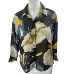 H.H Women's Multicolor Floral Collared Long Sleeve Button Down Shirt Top Size S Photo 0