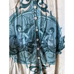 Adriana Degreas Hera Buttoned Long Robe Off White Womens One Size Blue Size undefined Photo 3