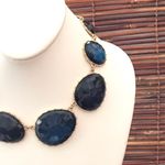 Charming Charlie  Blue & Gold Tone Necklace Photo 2
