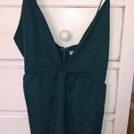 Tobi Emerald Green Plunging Romper Photo 2