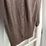 BCBGMAXAZRIA  Y2K Brown Soft Angora Wool Blend Button Down Cardigan Size L Large Photo 3