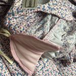 Karin Stevens NWT  90s Floral Maxi Dress 14 Gunne Sax Style Dusty Rose&Periwinkle Photo 14