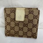 Gucci  Vintage Eclipse GG‎ Canvas Compact Wallet with dust bag Photo 3