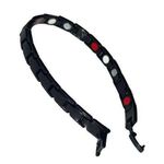 New Titanium Health Magnetic Bangle Therapy Bracelet Black Red Unisex Photo 0