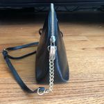 Michael Kors MICHAEL Black Textured Patent Leather Gold-tone Cindy Crossbody Bag Photo 5